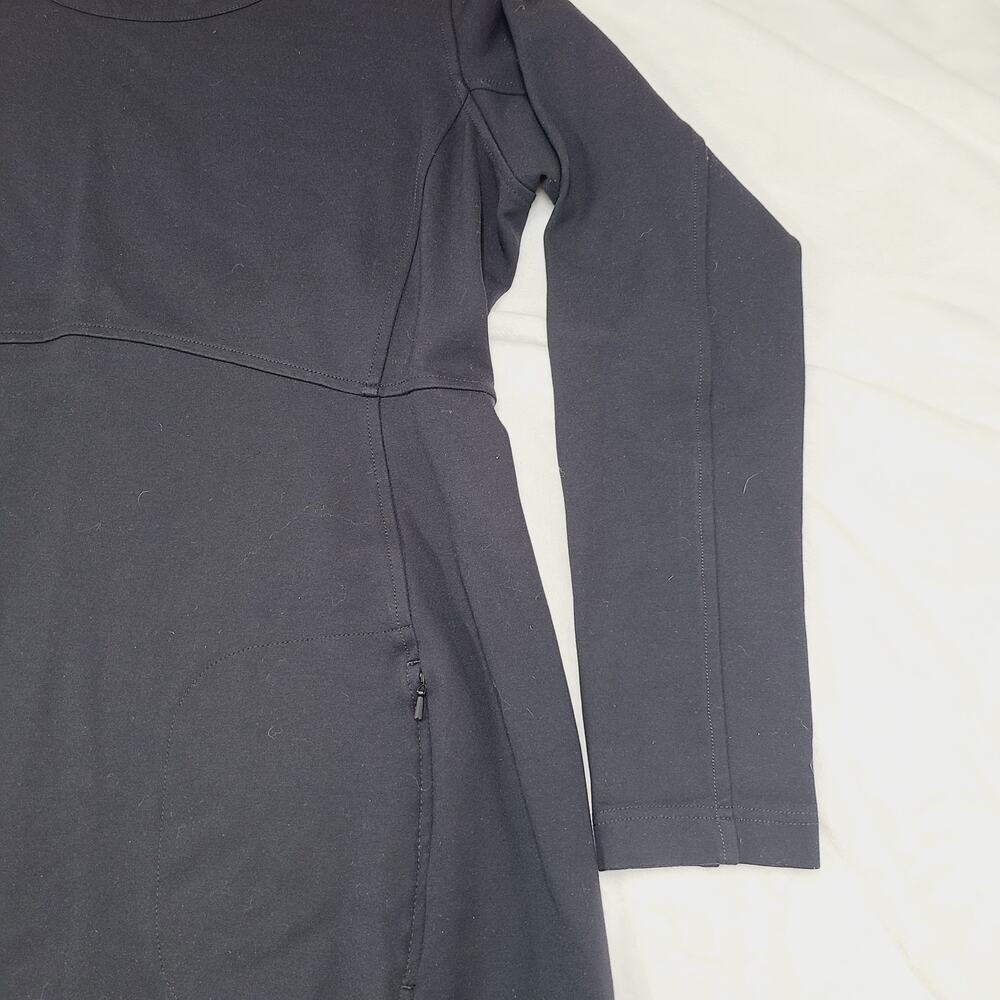 Duluth Trading Co. Women's Wearwithall Ponte Knit Dress Black Stretch Large - Picture 5 of 11